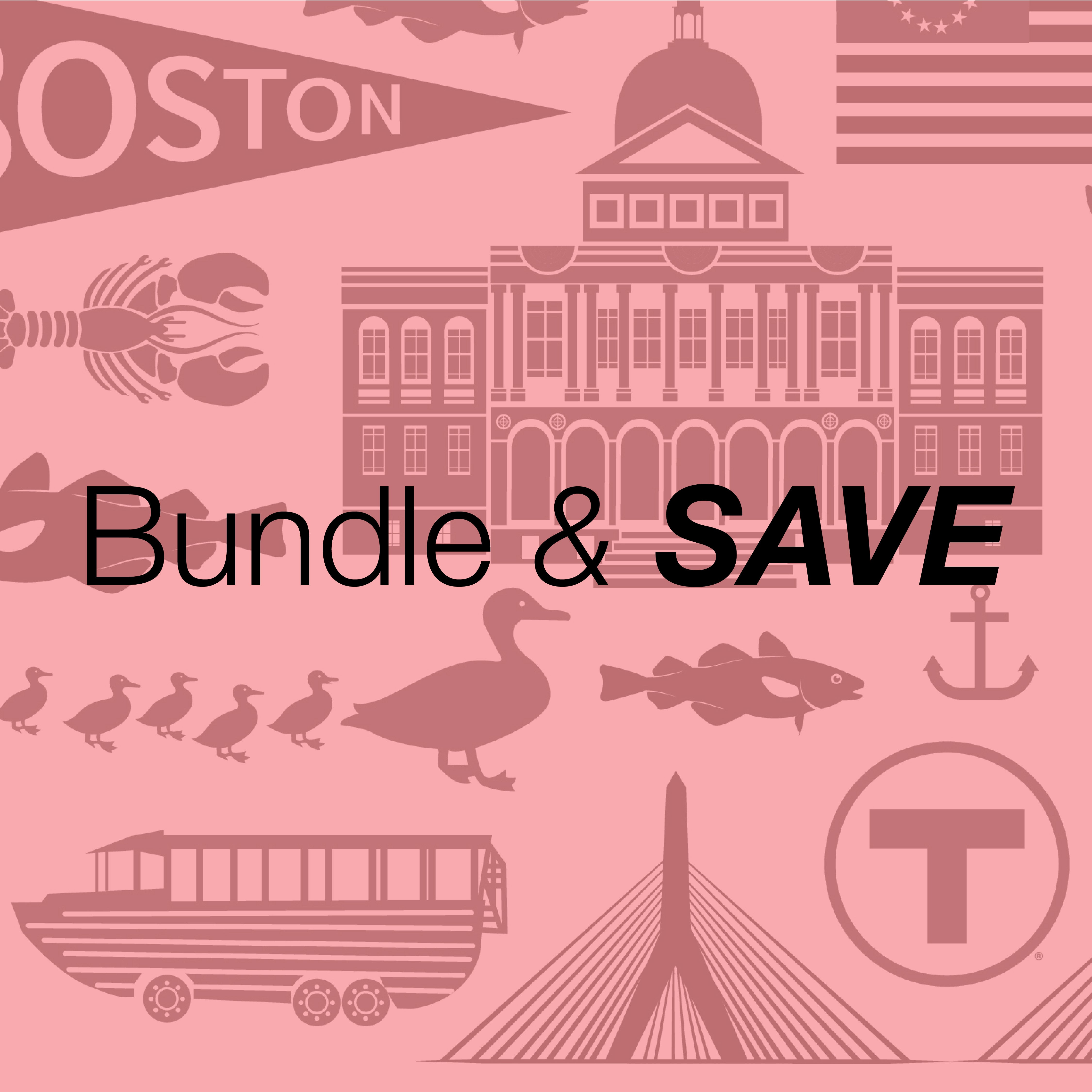 Save when you buy Boston themed gift bundle combinations for kids