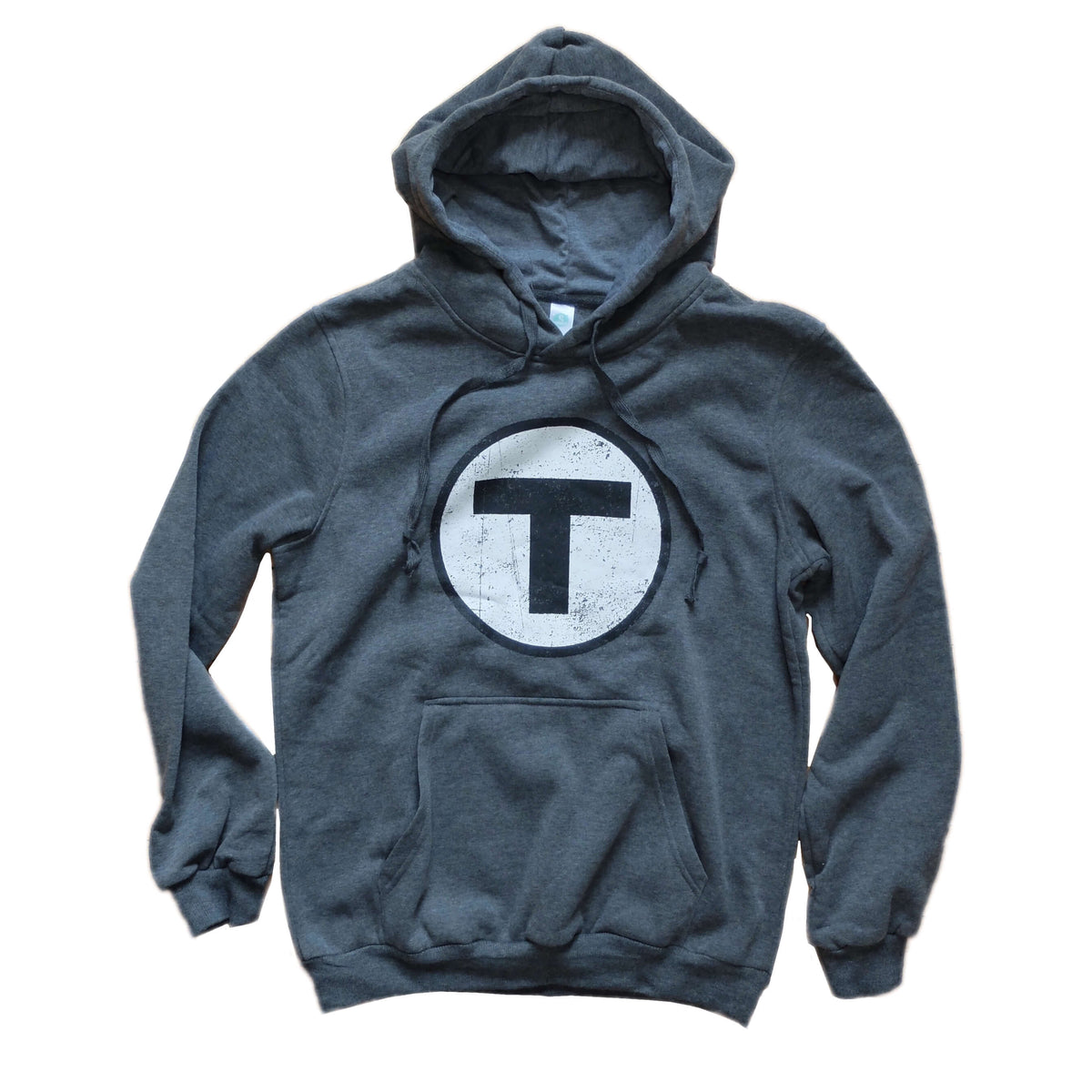 Adult T Logo Hoodie Sweatshirt - Charcoal Grey | Sidetrack Products