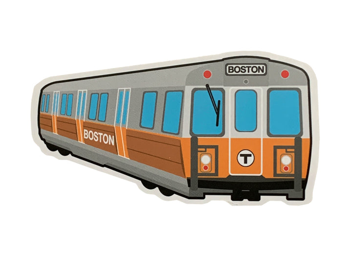 MBTA Orange Line Train Vinyl Sticker