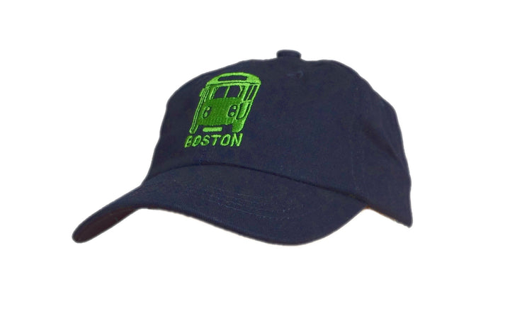 Kids Boston MBTA Green Line Trolley Embroidered Cap - Navy Blue