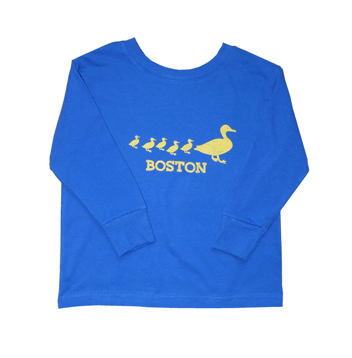 Toddler Long Sleeve Make Way for Ducklings Boston Tee - Royal Blue