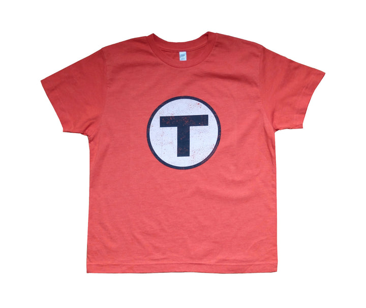 Youth Boston MBTA Orange Line T Logo T-shirt