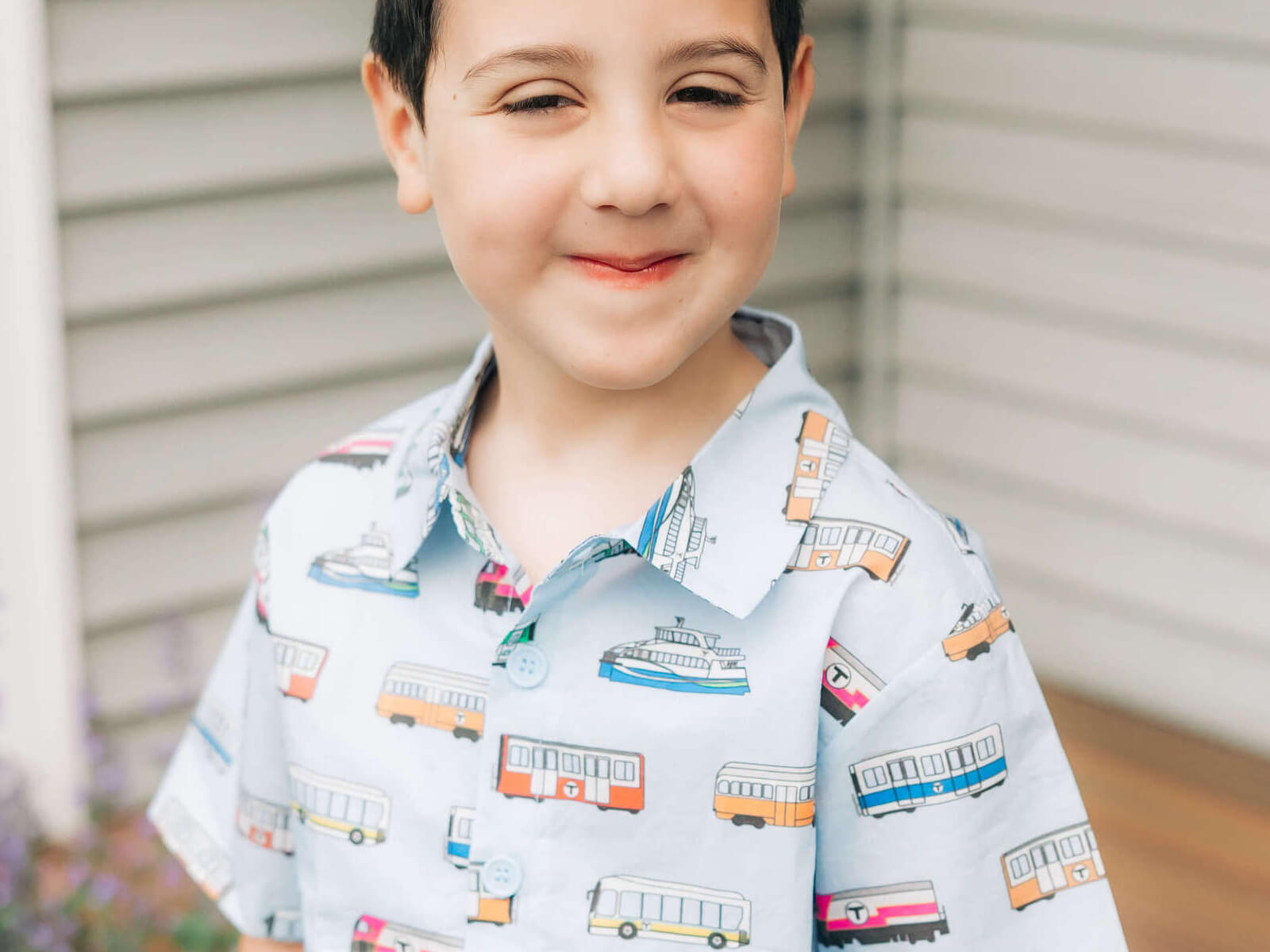 Toddler and Youth Boston-Themed Woven Tops