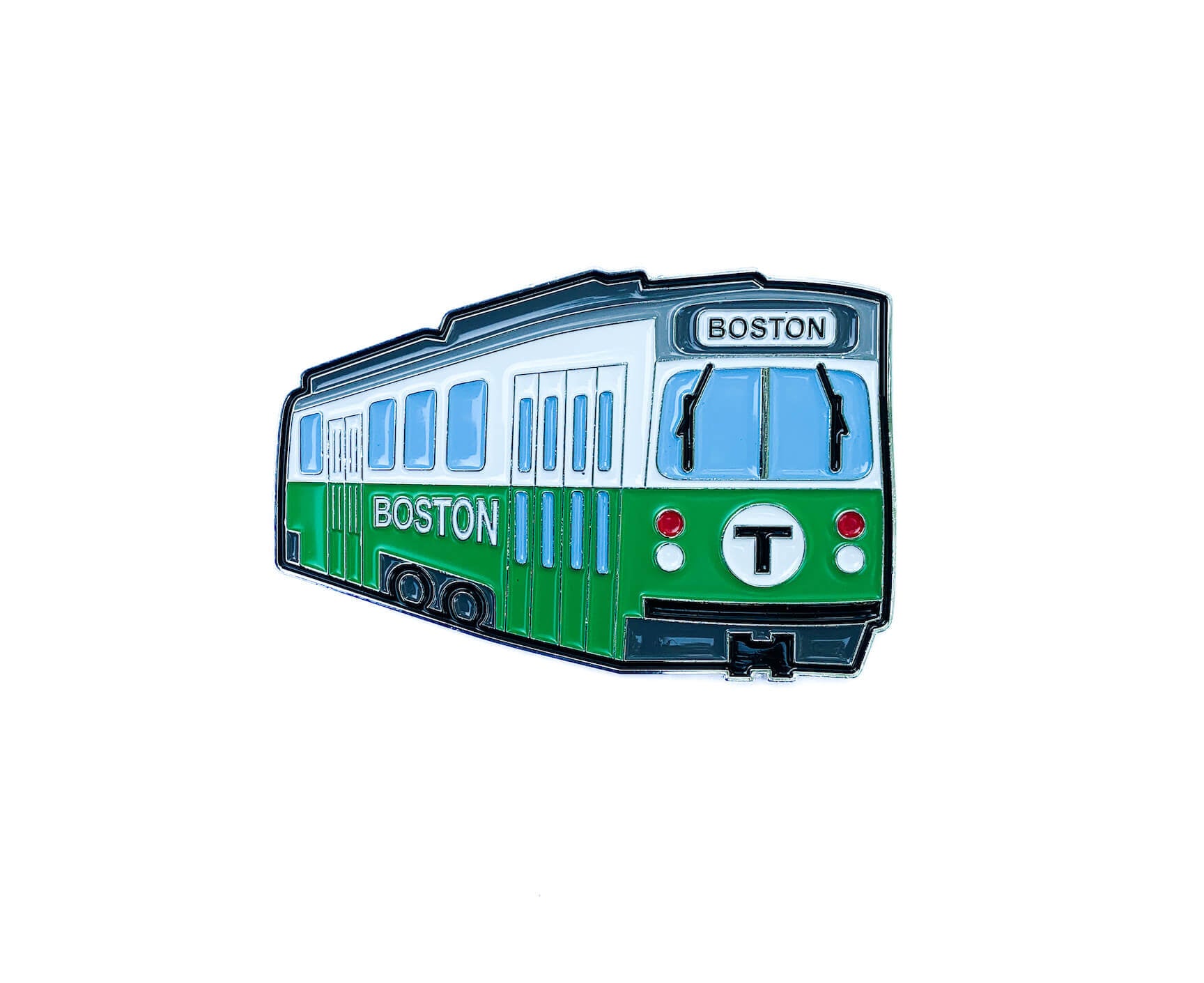 Boston MBTA Green Line Trolley Metal Refrigerator Magnet