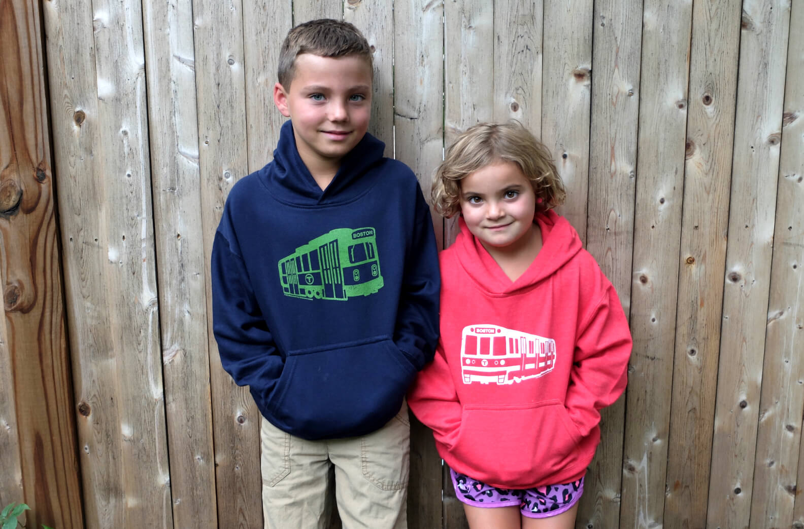 Toddler and Youth Sized MBTA Boston Hoodie Sweatshirts