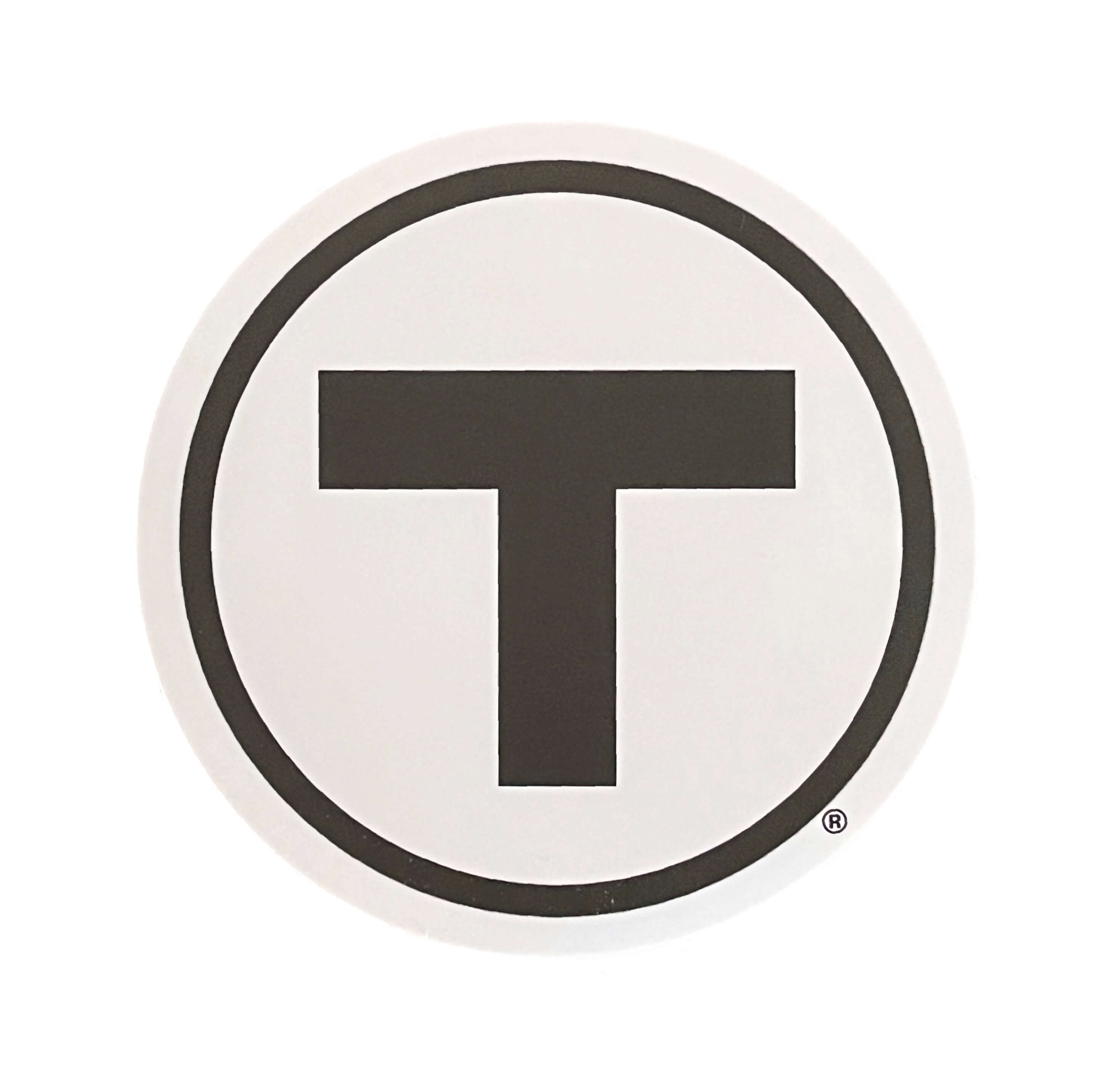 Boston MBTA T Logo Vinyl Sticker