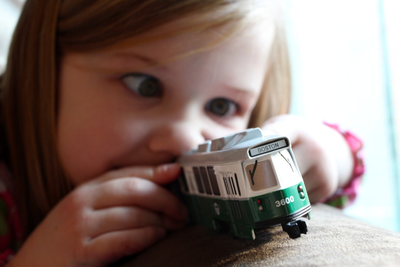 Boston MBTA Die Cast Green Line Toy Trolley Car