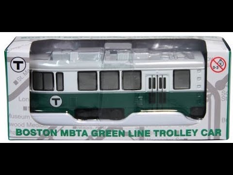 Boston MBTA Die Cast Green Line Toy Trolley Car