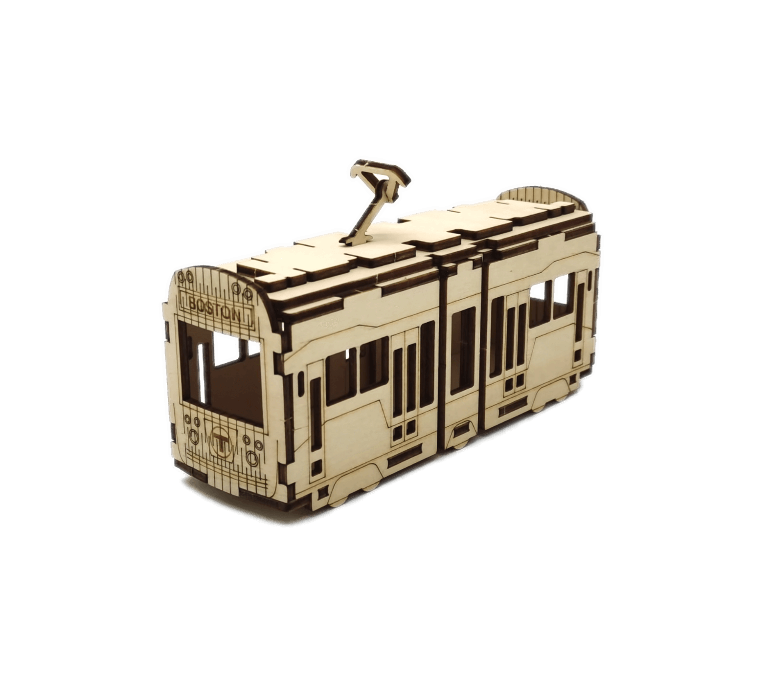 Boston MBTA Type 9 Subway Trolley 3D Wood Puzzle