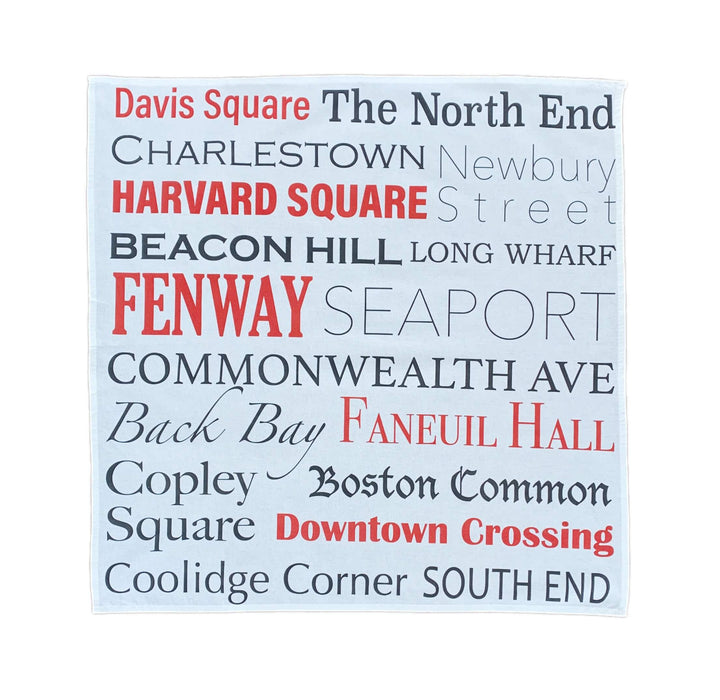 Boston, MA Locales Kitchen Tea Towel