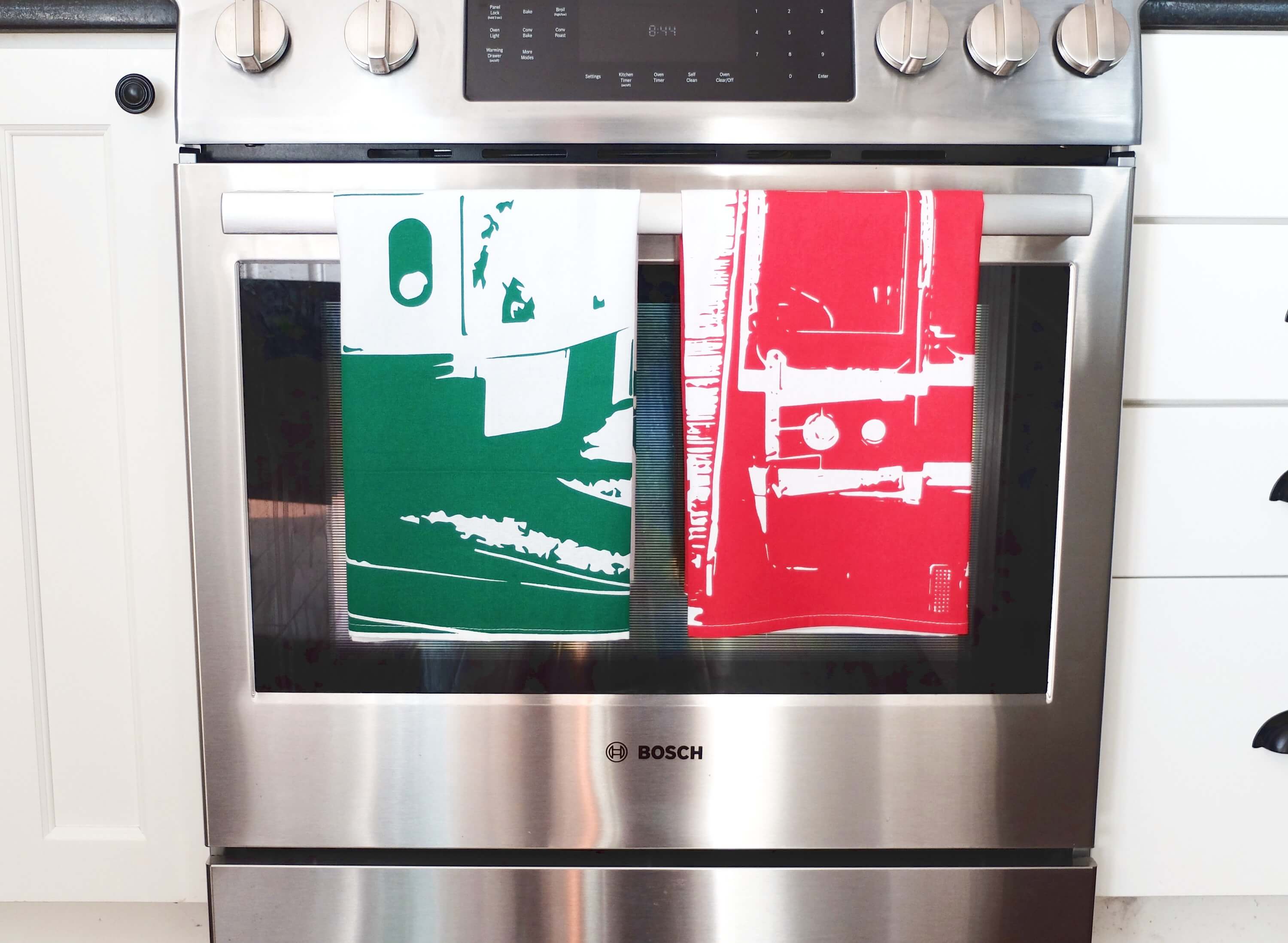 Boston MBTA Subway Themed Tea Towels