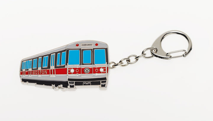 Boston MBTA Red Line Subway Train metal keytag / keychain souvenir