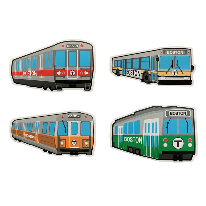 MBTA Transit Die Cut Sticker Collection