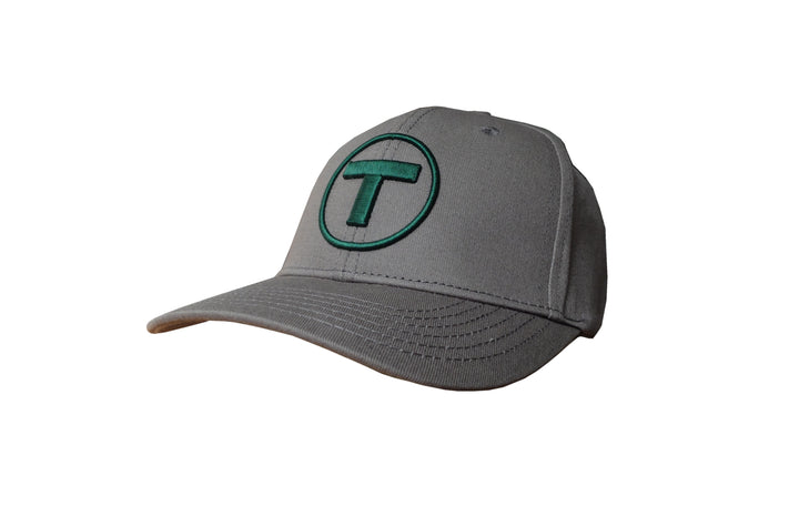 Dark Grey Boston MBTA T Logo Hat for Adults
