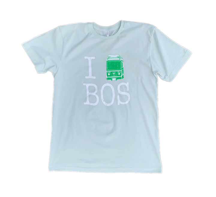 Adult I Green Line Boston T-Shirt - Light Green