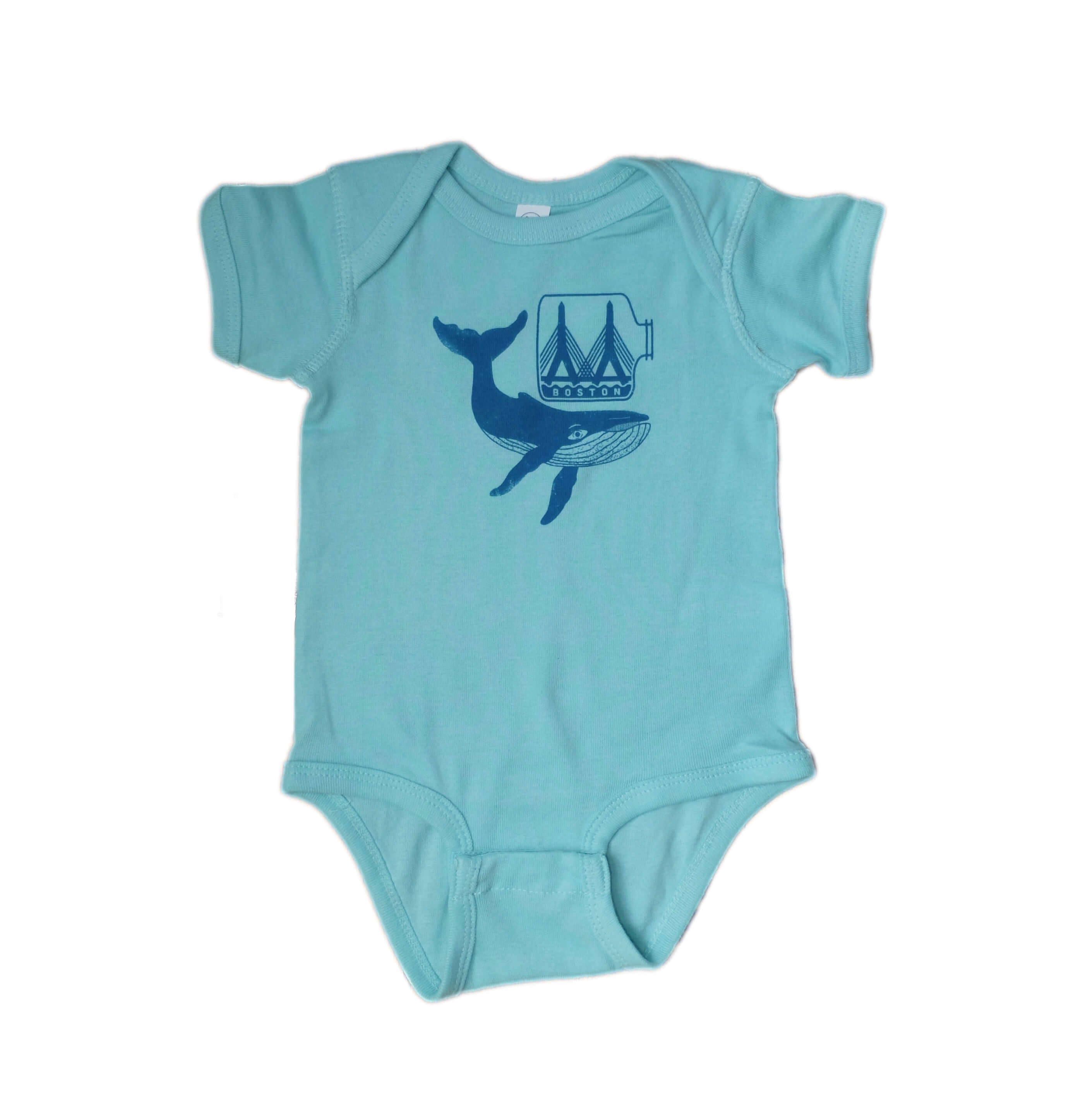 Boston Whale Zakim Bridge Onesie - Chill Blue