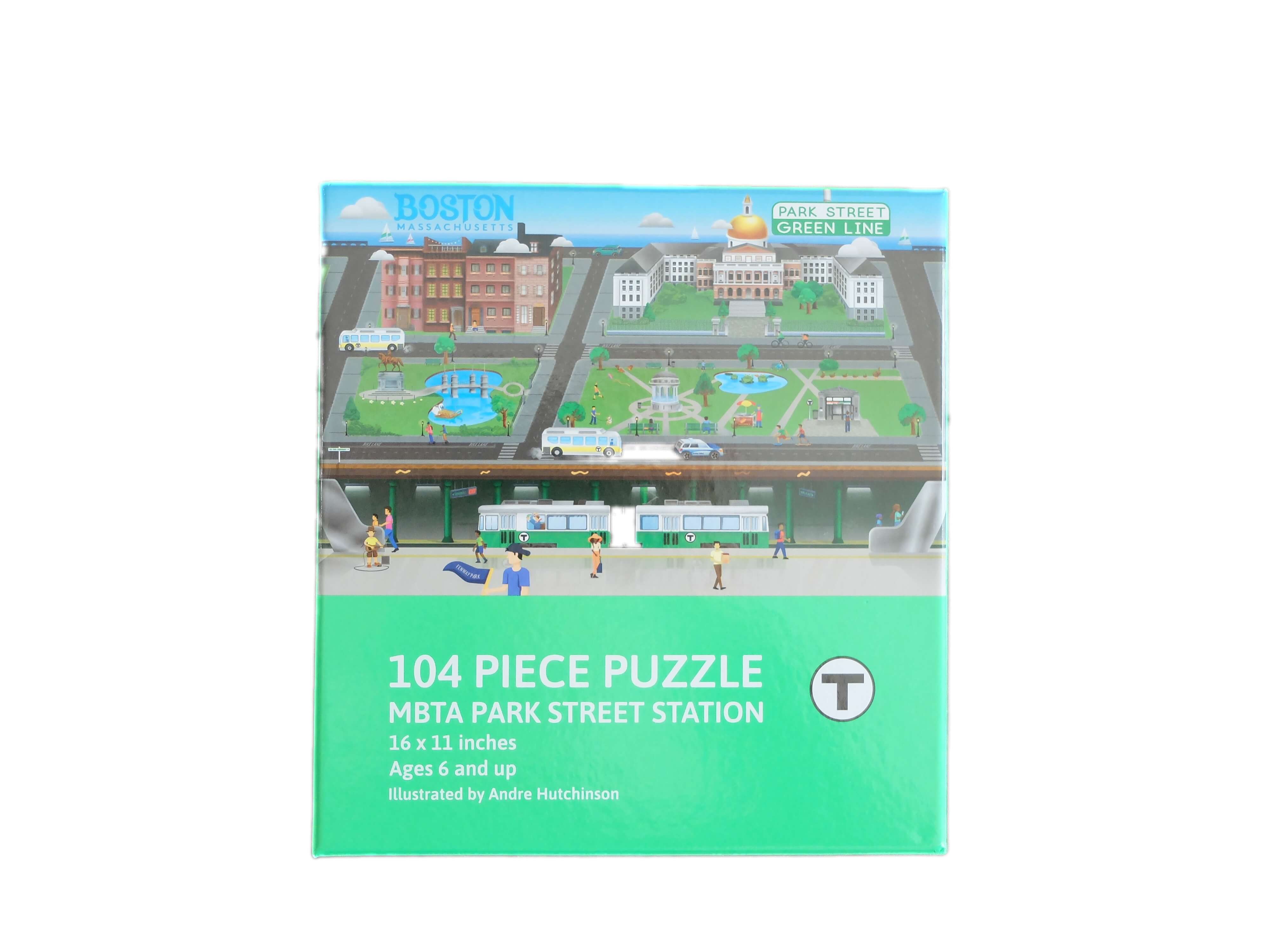 Boston MBTA Park St. Subway Puzzle for Kids