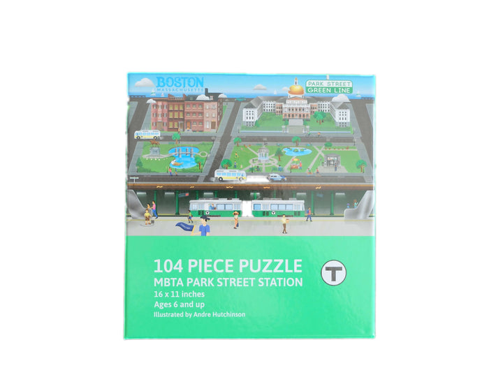 Boston MBTA Park St. Subway Puzzle for Kids