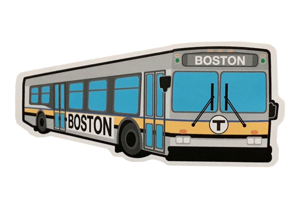 MBTA Bus Large Vinyl Die Cut Sticker | Sidetrack Products