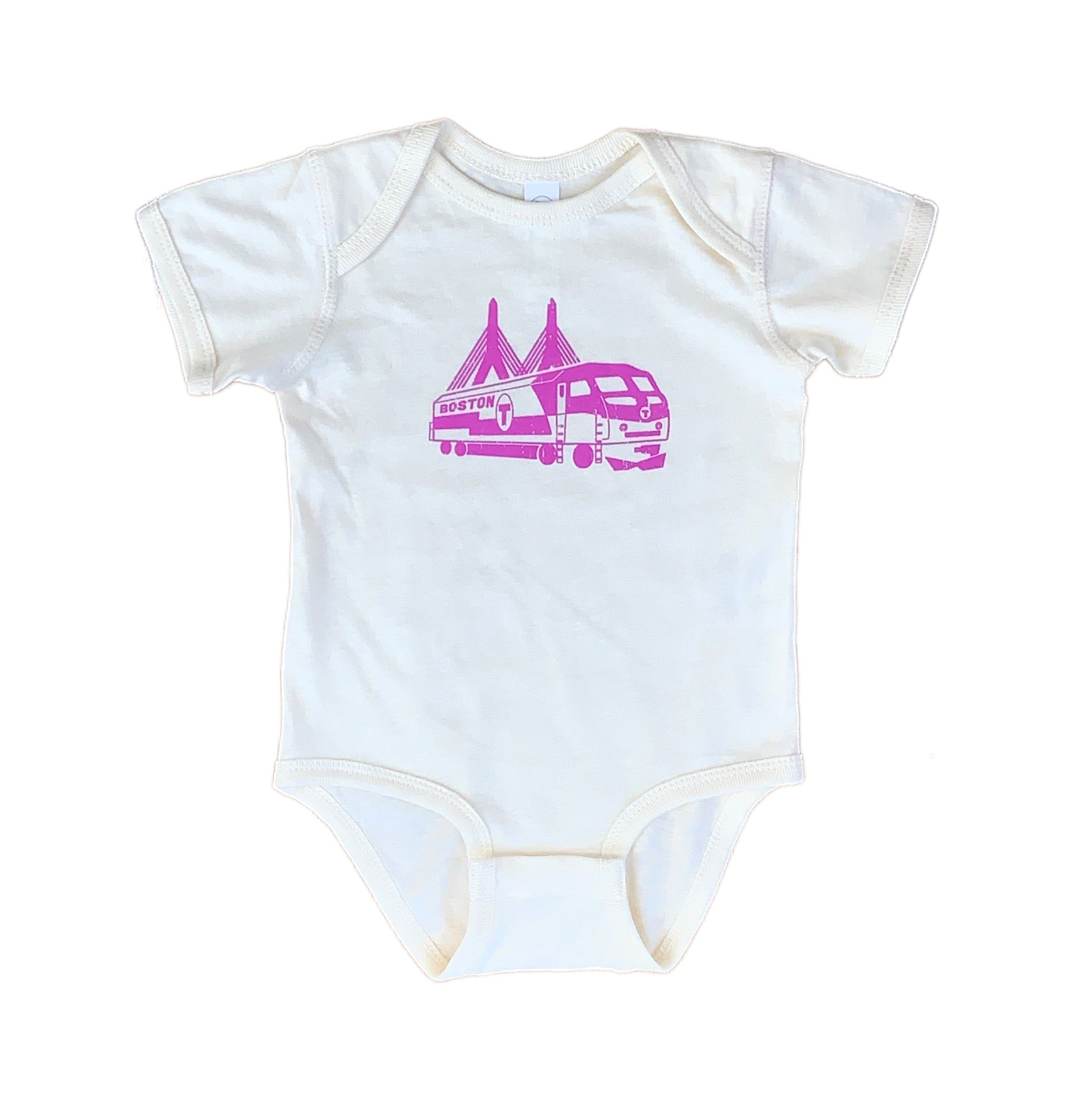 Boston MBTA Commuter Rail Onesie - Natural
