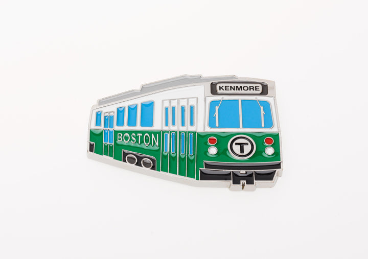 Boston MBTA Green Line Subway Trolley Metal Souvenir Refrigerator Magnet