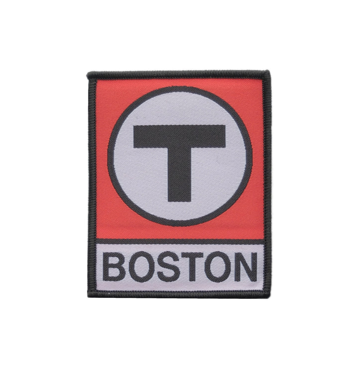 Boston MBTA Red Line T Logo Iron-on Patch