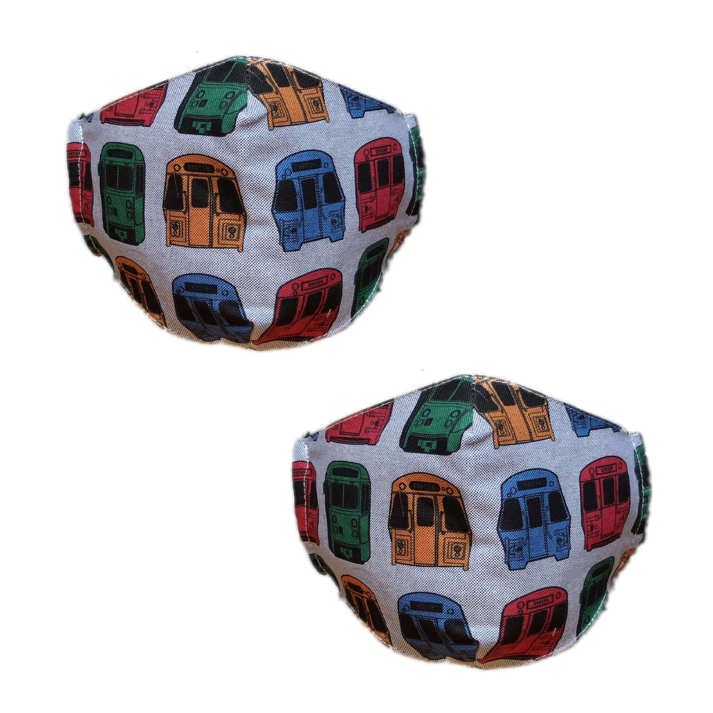 Boston MBTA Adult Face Mask Bundle