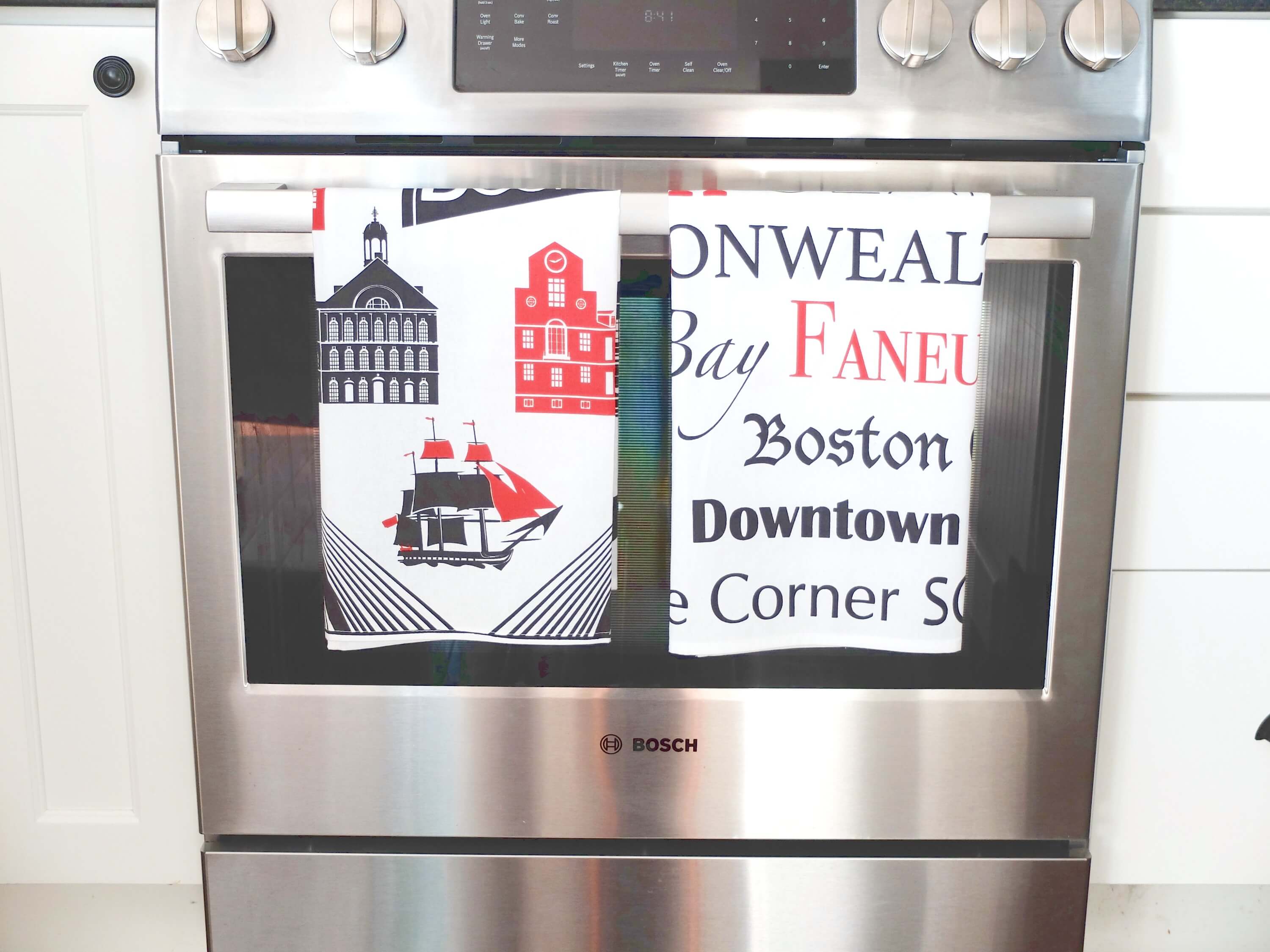 Classic Boston Kitchen Tea Towel Collection