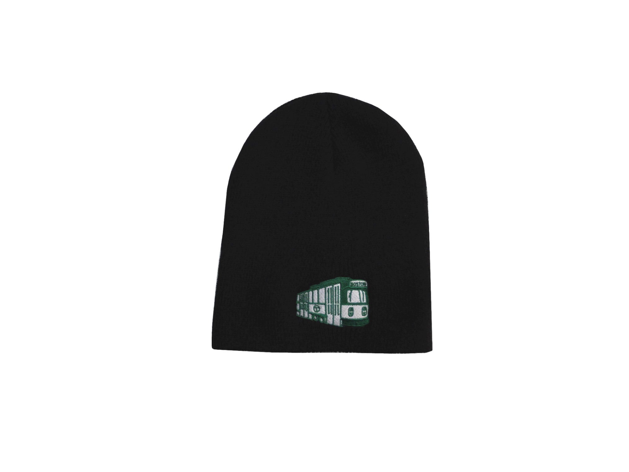 Kids MBTA Boston Embroidered Green Line Subway Trolley Beanie Hat