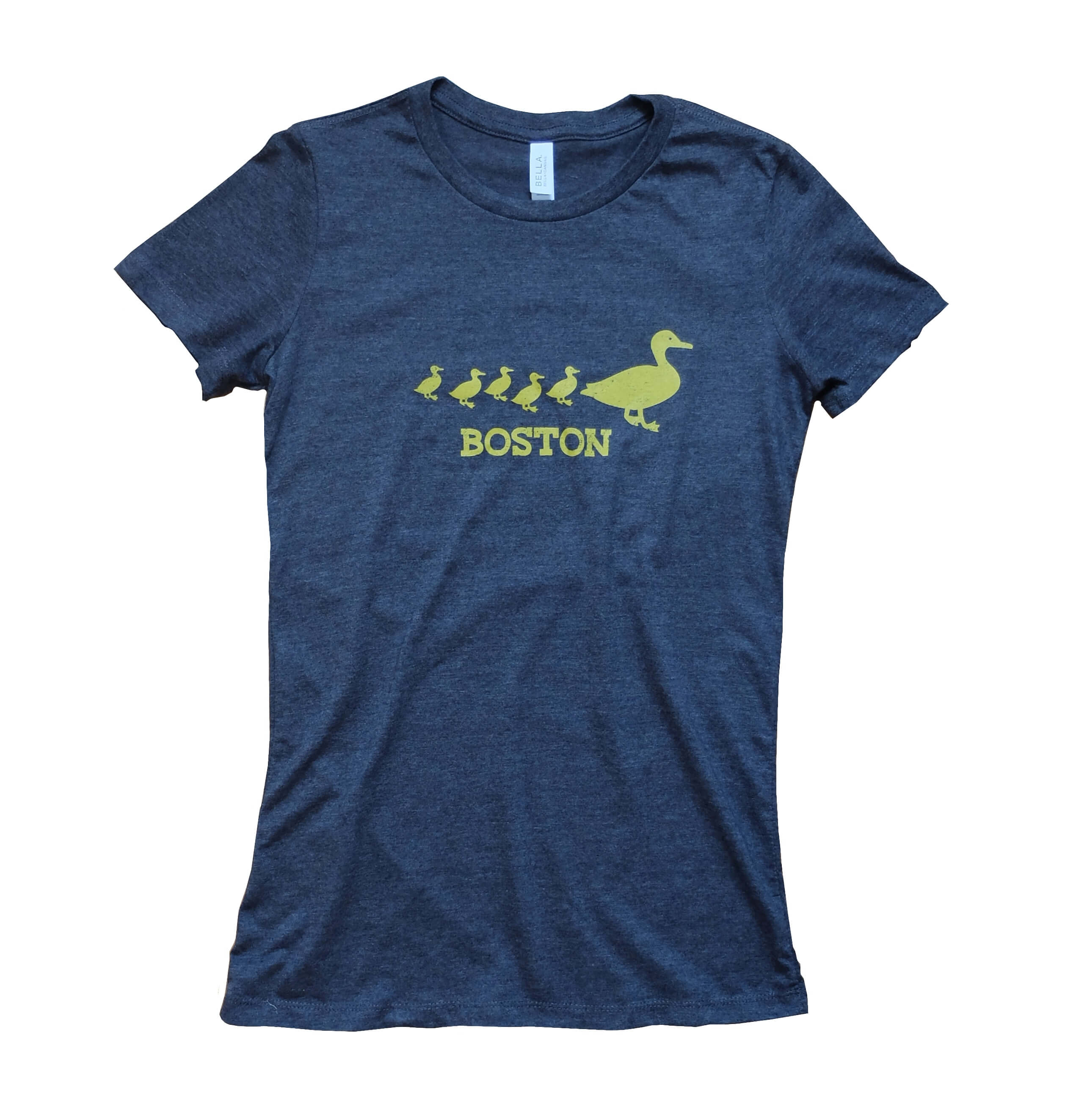 Women's Make Way for Ducklings Boston Tee - Heather Charcoal