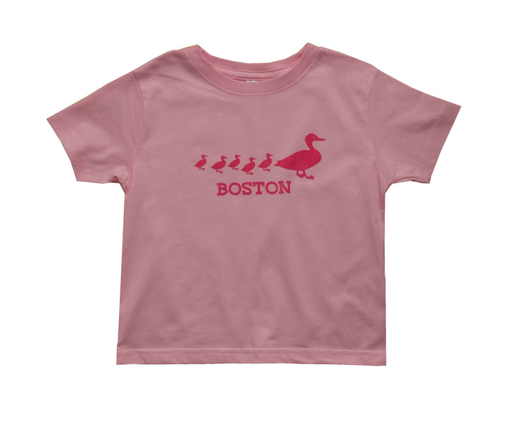 Toddler Make Way for Ducklings Boston T-Shirt - Pink