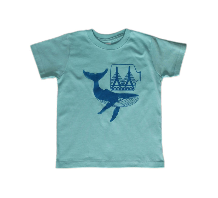 Toddler Boston Whale Zakim Bridge Tee - Chill Blue