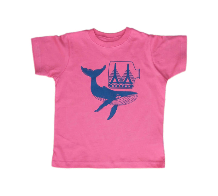 Toddler Boston Whale Zakim Bridge Tee - Hot Pink