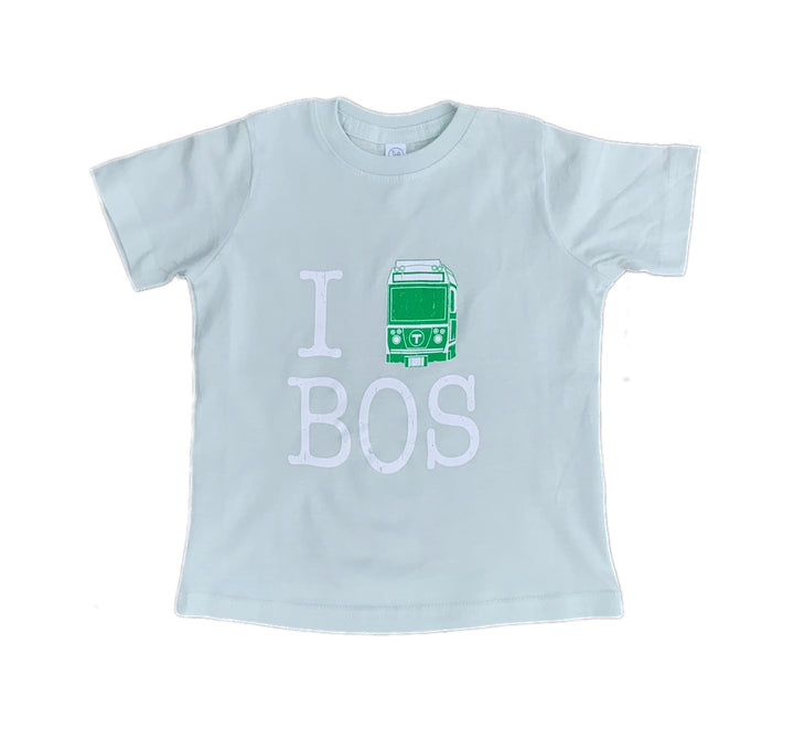 Toddler I Green Line Boston T-Shirt - Light Green