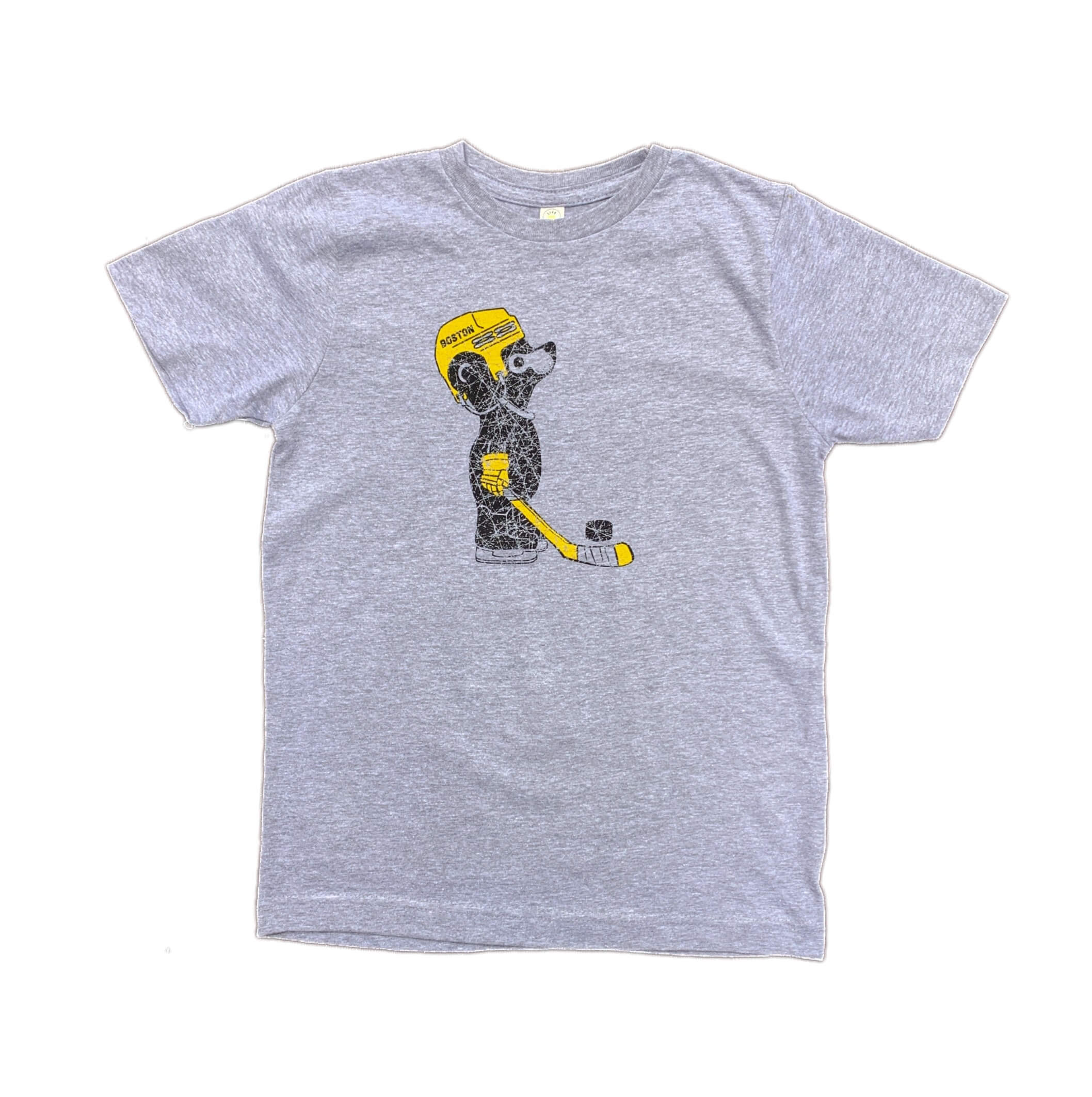 Youth Boston Bruins Hockey Cub T-Shirt- Heather Grey
