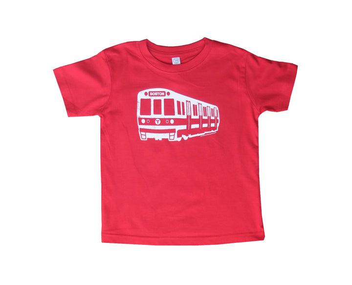 Youth Boston MBTA Red Line subway t-shirt - red
