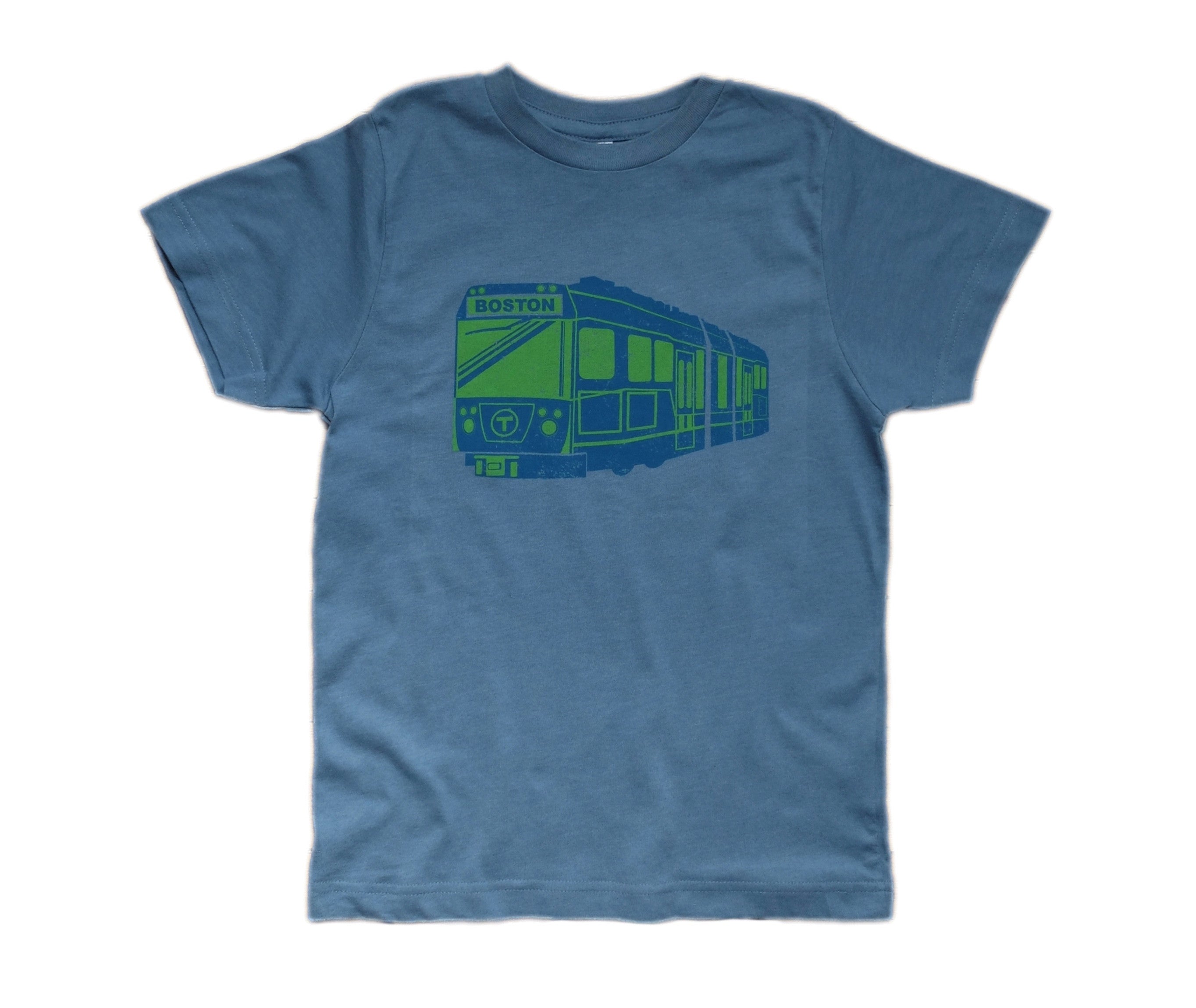 Youth Boston New Green Line Trolley tee - heather indigo